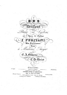 Блестящий дуэт на темы из оперы 'Пуритане' Беллини : Блестящий дуэт на темы из оперы 'Пуритане' Беллини  by Шарль Берио, Джордж Александр Осборн