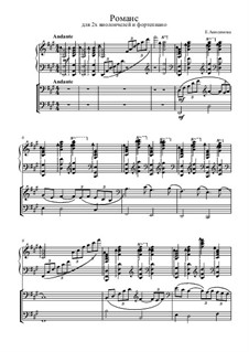 Романс для 2-х виолончелей и фортепиано: Романс для 2-х виолончелей и фортепиано by Екатерина Анисимова