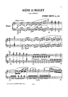 Scène de ballet, Op.100: Аранжировка для фортепиано by Шарль Берио