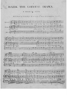 Hark the Goddess Diana: Hark the Goddess Diana by Unknown (works before 1850)