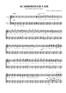Ярмарка в Скарборо: Для мужского хора by Unknown (works before 1850)