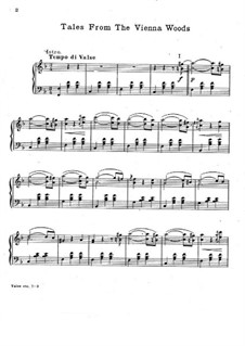 Сказки Венского леса, Op.325: Для фортепиано by Иоганн Штраус (младший)