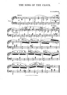 Song of the Clock, for Piano: Song of the Clock, for Piano by F. E. Harwood