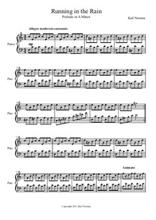 Running in the Rain (Prelude in A minor): Running in the Rain (Prelude in A minor) by Karl Nerman