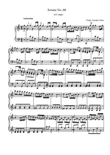 Соната No.60 до мажор: Для фортепиано by Антонио Солер