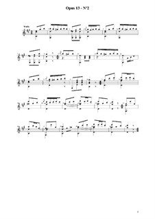 Шесть дивертисментов, Op.13: Дивертисмент No.2 by Фернандо Сор