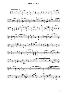 Шесть дивертисментов, Op.13: Дивертисмент No.5 by Фернандо Сор