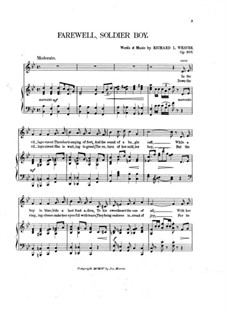 Farewell, Soldier Boy, Op.207: Farewell, Soldier Boy by Richard L. Weaver