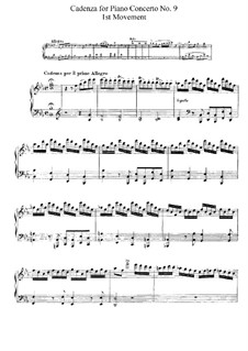 Концерт для фортепиано с оркестром No.9 ми-бемоль мажор 'Jeunehomme', K.271: Каденции by Вольфганг Амадей Моцарт