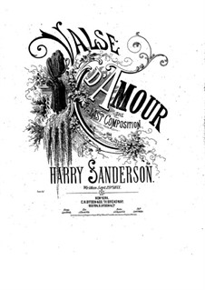 Valse d'amour: Valse d'amour by Harry Sanderson