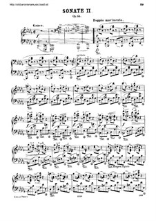 Соната для фортепиано No.2 си-бемоль минор, Op.35: Для одного исполнителя by Фредерик Шопен