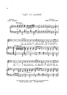 Let it Alone: Let it Alone by Bert Williams