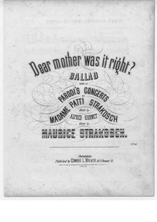 Dear Mother, Was it Fight: Dear Mother, Was it Fight by Морис Стракош