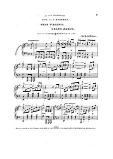 West Virginia Grand March: West Virginia Grand March by E. A. Weber