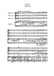 Реквием, H.75 Op.5: No.1-5 для хора и фортепиано by Гектор Берлиоз