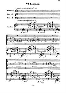 Реквием, H.75 Op.5: No.6-10 для хора и фортепиано by Гектор Берлиоз