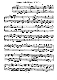 Соната для клавишного инструмента си минор, H 132 Wq 62:22: Для одного исполнителя by Карл Филипп Эммануил Бах