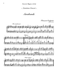 Концерт для клавесина No.4: Сарабанда by Франсуа Куперен