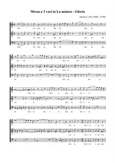 Месса ля минор: Gloria by Антонио Лотти