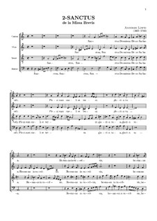 Missa brevis: Sanctus by Антонио Лотти