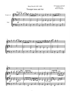 Trumpet tune and Air: Партитура by Генри Пёрсел