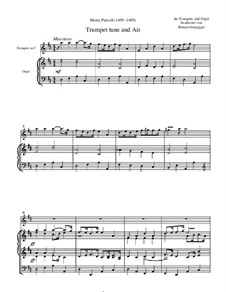 Martial Air (Trumpet tune and Air): For trumpet and orgel by Генри Пёрсел