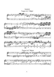 Восемнадцать фуг: Для органа (или фортепиано) by Иоганн Пахельбель