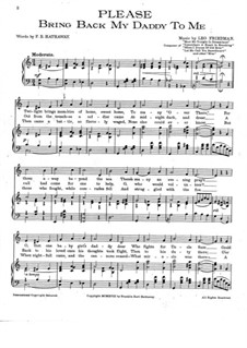 Please Bring My Daddy Back to Me: Please Bring My Daddy Back to Me by Лео Фридман