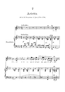 Если любишь : Клавир с вокальной партией (фа минор) by Джованни Баттиста Перголези