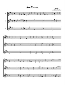 Ave verum corpus, K.618: Для трёх блокфлейт by Вольфганг Амадей Моцарт