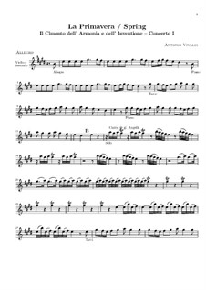 Концерт для скрипки с оркестром No.1 ми мажор 'Весна', RV 269: Партия II скрипки by Антонио Вивальди