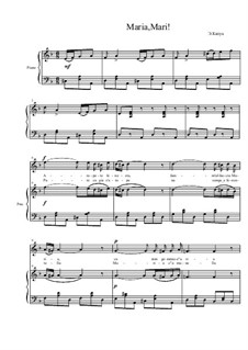 Maria, Mari: For tenor and piano by Eduardo di Capua