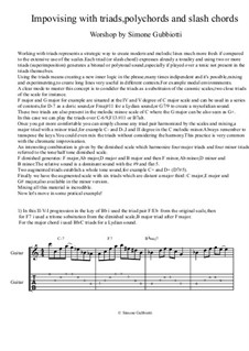 Jazz guitar lesson: Improvisation with triads concept: Jazz guitar lesson: Improvisation with triads concept by Simone Gubbiotti