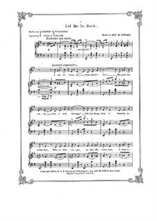 Let Me Go Back: Let Me Go Back by Benjamin M. Jerome