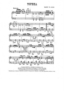 Topeka: Для фортепиано by Harry W. Jones
