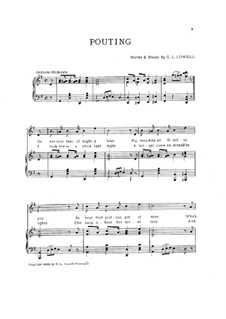 Pouting: Pouting by G. L. Lowell