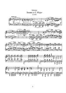 Соната для фортепиано до мажор (Неоконченная), D.840: Для одного исполнителя by Франц Шуберт