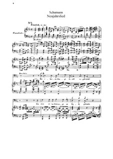 Новогодняя песня, Op.144: Вокальная партитура by Роберт Шуман