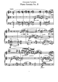 Соната для фортепиано No.8, Op.66: Для одного исполнителя by Александр Скрябин