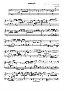 Прелюдия и фуга No.24 си минор, BWV 869: Для клавишного инстумента by Иоганн Себастьян Бах