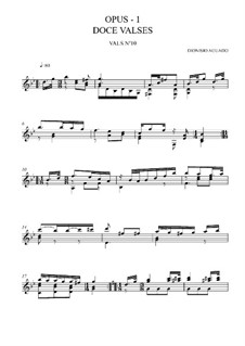 Двенадцать вальсов, Op.1: Вальс No.10 by Дионисио Агуадо