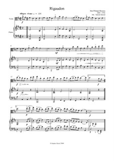 Rigaudon in D Major: Rigaudon in D Major by Жан-Филипп Рамо