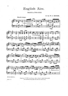 Английские арии: Для фортепиано by Unknown (works before 1850)