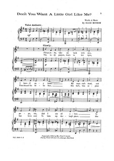 Don't You Want a Little Girl Like Me: Don't You Want a Little Girl Like Me by Elsie Monroe