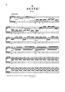 Сюита для лютни ми мажор, BWV 1006a: Для одного исполнителя by Иоганн Себастьян Бах