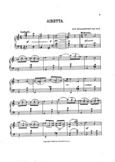 Four Musical Gems, Op.3: No.2 Airetta by Roy Mullendore
