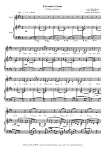 Ye Banks and Braes: Для голоса и фортепиано (E Major) by folklore