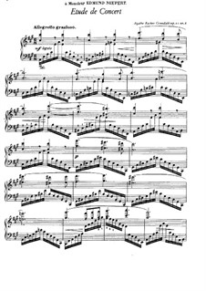 Шесть концертных этюдов, Op.11: Этюд No.6 ля мажор by Агате Бакер-Грёндаль