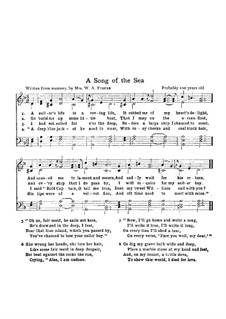 A Song of the Sea: A Song of the Sea by Unknown (works before 1850)