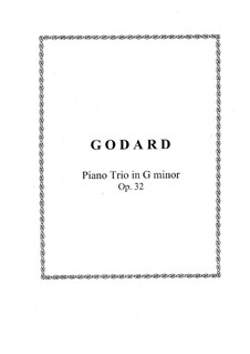 Фортепианное трио No.1 соль минор, Op.32: Партитура, Партии by Бенжамин Годар